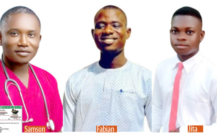 Three of the 20 medical students of University of Jos and University of Maiduguri who  were kidnapped in Benue State nine days ago