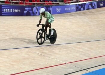 PICTORIAL: Cyclist Borrows Bicycle From Opponent To Represent Nigeria At Paris Olympics