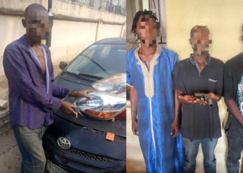 Police Arrest 4 Over Car Vandalism, Possession Of Firearm In Lagos