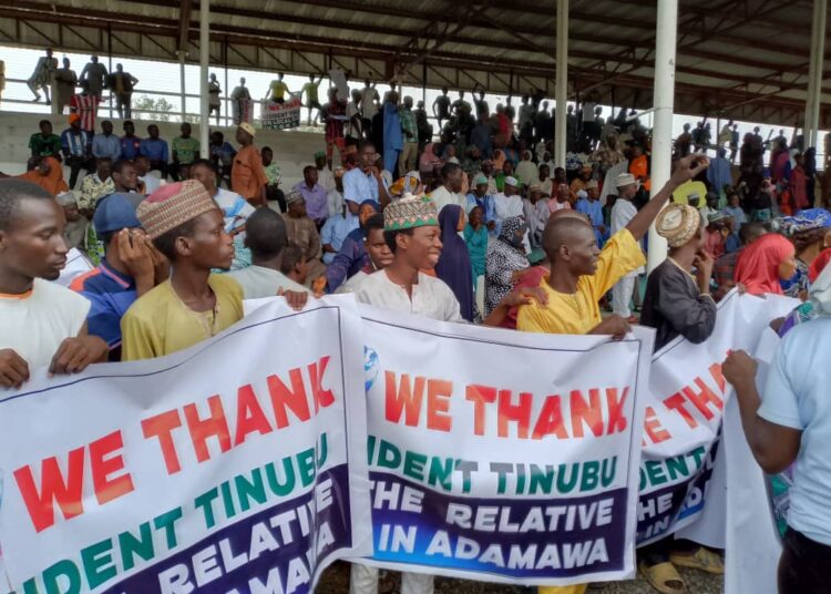 Protesters Hail Tinubu For Peace In Adamawa