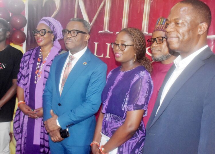 From left: Country Programme Director, AIDs Healthcare Foundation (AHF) Nigeria, Dr Echey Ijezie; Mandate Secretary, Health, Services and Environment, FCTA, Dr Dolapo Fasawe; Director of Public Health, Federal Ministry of Health and Social Welfare, Dr Chukwumma Anyaike; Technical Officer, HIV Viral, Would Health Organisation. Dr Oluwafunke Odunlade and Director, Community Prevention, Care and Support, National Agency for the Control of AIDs, Dr James Ananib, during the unveiling of 2-Million Lives Care by AHF IN Abuja on Wednesday. Photo: NAN