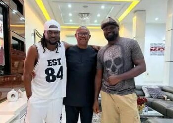 Amid Family Feud, Peter Obi Visits Mr P, Rudeboy