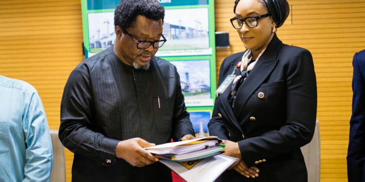 L-R: Ugbo and Adighije during the handover ceremony in Abuja, on Monday.
