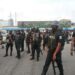 Hardship Protest: Battle-ready Security Forces Stationed At Lekki Tollgate In Lagos   