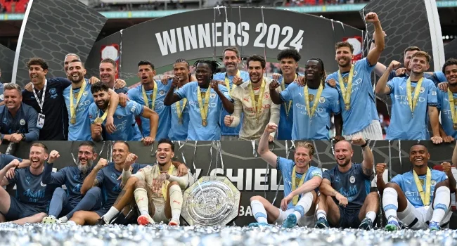 Man City Beat Man Utd On Penalties To Win Community Shield 1 man city community shield man united jpg