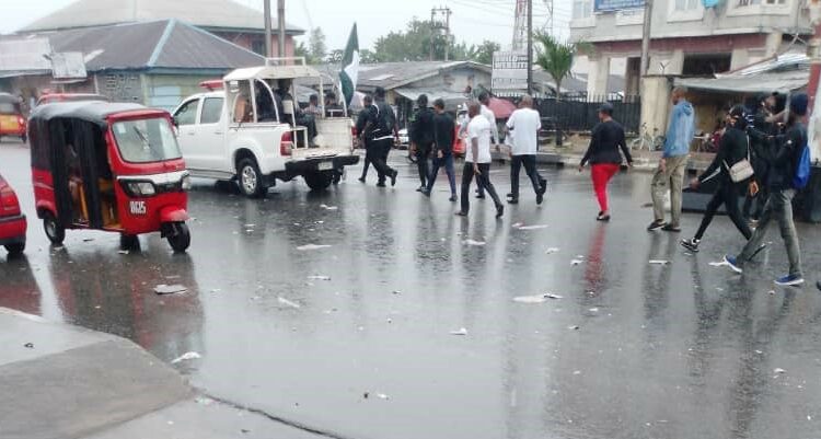 Protesters Defy Rains In Akwa Ibom