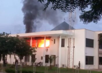 BREAKING: Fire Guts Katsina Gov’t House
