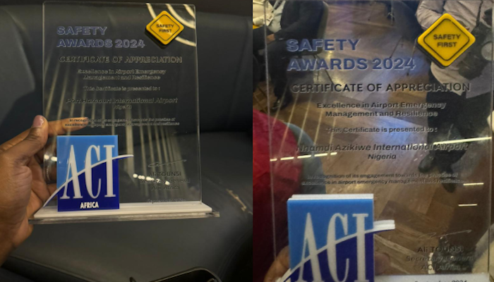 Abuja, Port Harcourt Airports Win Awards On Emergency Management, Resilience 1 Abuja Port Harcourt Airports Win International Awards
