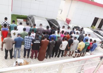 PICTORIAL: Again, EFCC Arrests 44 Suspected Internet Fraudsters In Kwara