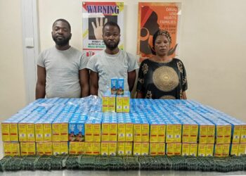 PICTORIAL: NDLEA Nabs Woman, Auto Parts Dealer Over Export Of Opioids, Cocaine 