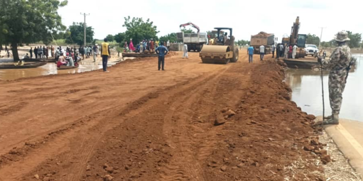 Kano-Maiduguri Road Cut Off By Flood