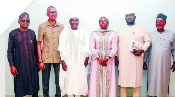 Embrace Patience For Success, LEADERSHIP Chairman, Niger Gov't Task Youths 1 Chairman, LEADERSHIP Group Ltd, Zainab Nda-Isaiah(3rd right); Editor-in-Chief, Azu Ishiekwene (2nd left); vice chairman, Mike Okpere (right); the GMD, Muazu Elazeh(left); Niger State commissioner for industry,trade, investment and private sector development, Aminu Suleman Takuma (3rd left); and S.A to governor on digital media and strategy, Abdullberqy Ebbo, during the inauguration of Board of Trustees/ Implementation Committee in honour of Auwalu Salisu, an honest Kano-based tricycle rider who returned missing N15 million in Abuja, yesterday PHOTO BY IBRAHIM MOHAMMED