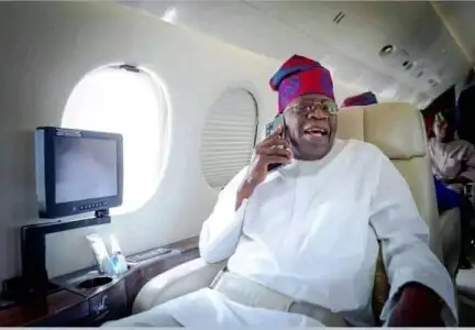After China, UK Trips, Tinubu Returns To Abuja Sunday 1 TinubuPlane