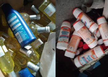 PICTORIAL: NAFDAC Shuts Illegal Cosmetics Factory In Lagos