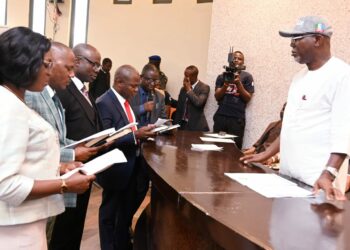 Aiyedatiwa Swears In New Perm Secs, Tutors-General In Ondo