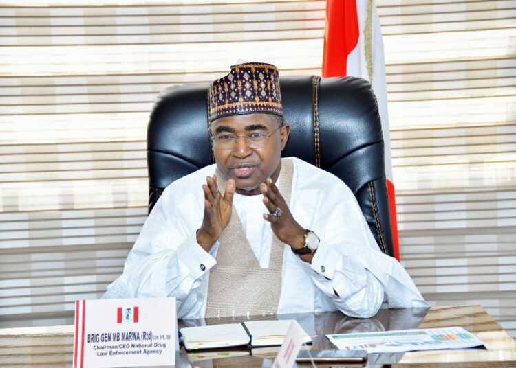 Chairman/CEO of the NDLEA, Brig.-Gen. Mohamed Marwa.