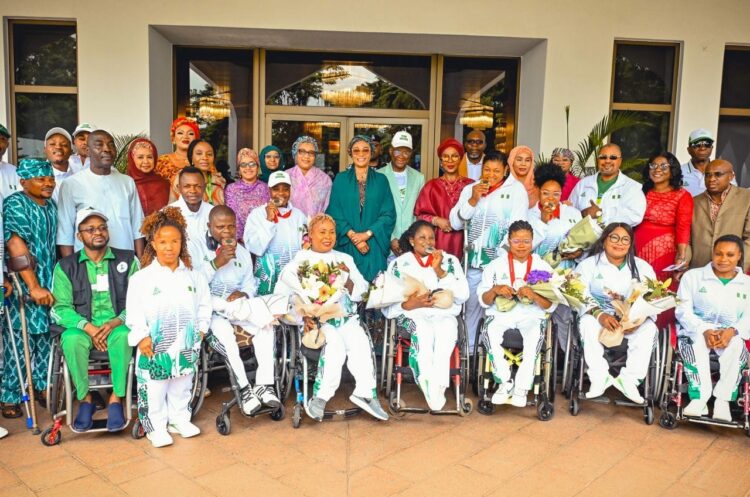First Lady Tinubu Hosts Paralympic Medalists