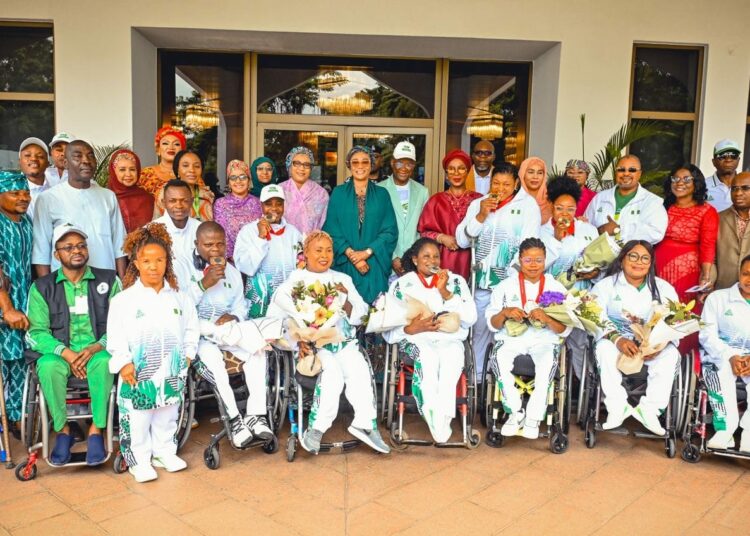 First Lady Tinubu Hosts Paralympic Medalists