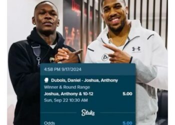Adesanya Bets $10,000 On Joshua To Beat Dubois