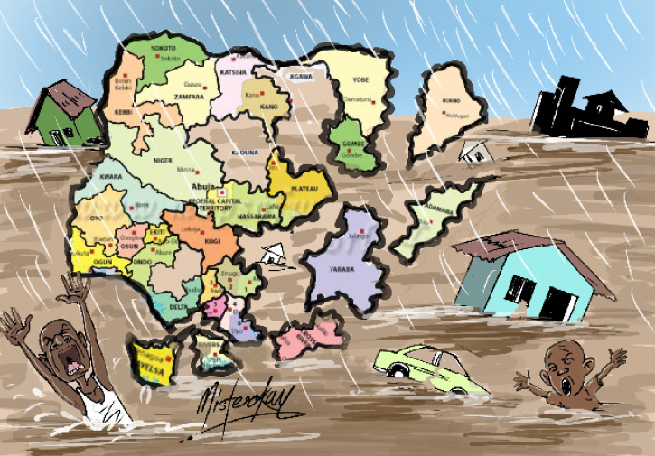 flood in nigeria pictograph
