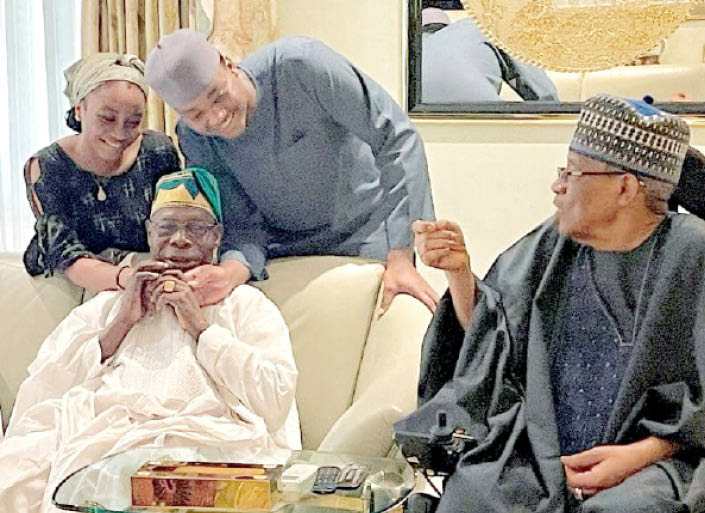 Obasanjo, Abdulsalami, Gusau Meet IBB In Minna 1 obasanjo abdulsalami gusau meet ibb