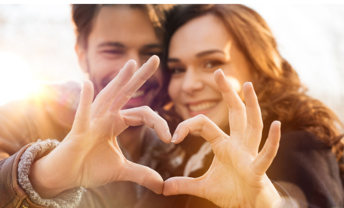 Expressing love couple relationship
