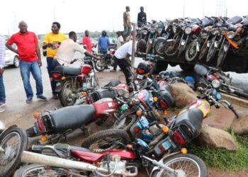 Lagos Task Force Impounds 82 ‘Okadas’ As Riders, Passengers Risk Prosecution