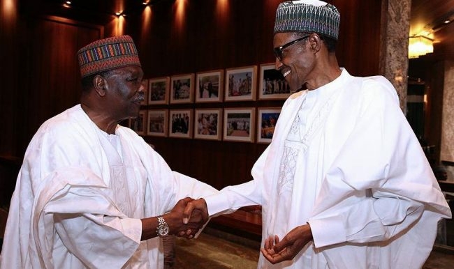 Buhari Congratulates Ex-Head Of State Gowon At 90 1 President Muhammadu Buhari with Yakubu Gowon