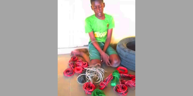 JSS 2 Student Arrested For Stealing Cables At Ibadan Stadium
