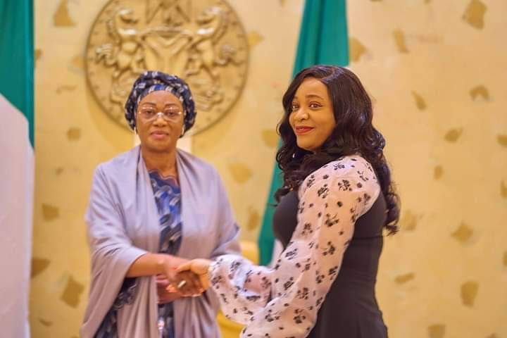 Remi Tinubu Rallies Support For Akwa Ibom Acting First Lady, Pet Projects 1 First Lady, Senator Oluremi Tinubu and Akwa Ibom Acting First Lady, Mrs. Helen Obareki during the Nigeria Governors' Wives Forum (NGWF) meeting at the State House, Abuja.