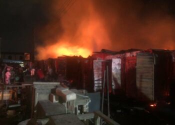 Shops, Goods Destroyed As Fire Guts Ajah Market In Lagos 