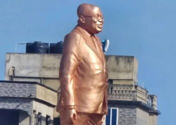 Backlash As President Akufo-Addo Unveils Self’s Statue In Ghana