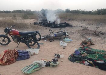 PICTORIAL: NAF Repels Attack On Troops, Neutralise Fighters, Destroys Gun Truck