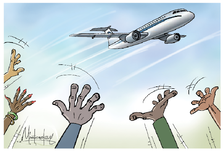flying beyond reach