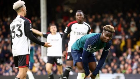 EPL: Arsenal's Title Hope Dashed After 1-1 Draw At Fulham 1 Arsenal Fulham