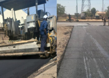 Asphalt Laying Continues On Tumfure Road Networks