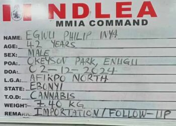 PICTORIAL: NDLEA Nabs Engineer With Drug Concealed In Pressure Machines