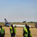 JUST-IN: Flight Disrupted As Cargo Airplane Skids Off Abuja Runway