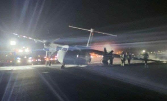 Air Canada Plane Skids Off Runway, Catches Fire At Halifax Airport 1 IMG 20241229 WA00201