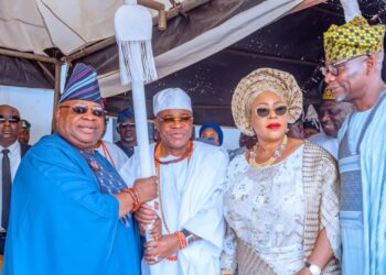 Gov Adeleke Presents Staff Of Office To 41st Owa Obokun Of Ijesaland