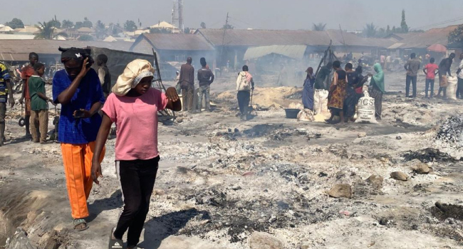 Fire Razes Part Of Masaka Market In Nasarawa 1 Masaka market fire 1