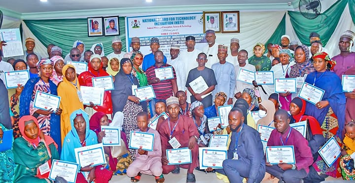 NBTI Trains Adamawa Indigenes on Agro Produce, Food Preserving Method 1 Participants display certificates after the closing of National Board for Technology Incubation’s 3-day training on innovation technology skills for evaluation and preservation of agro produce to enhance food safety, in Adamawa State.