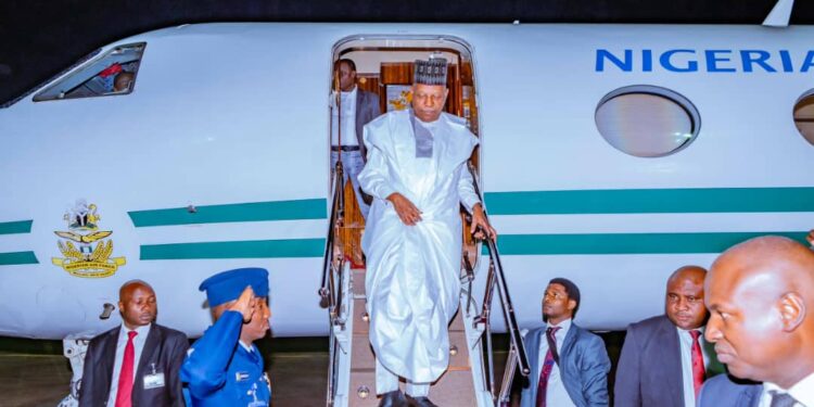 VP Shettima Returns To Abuja