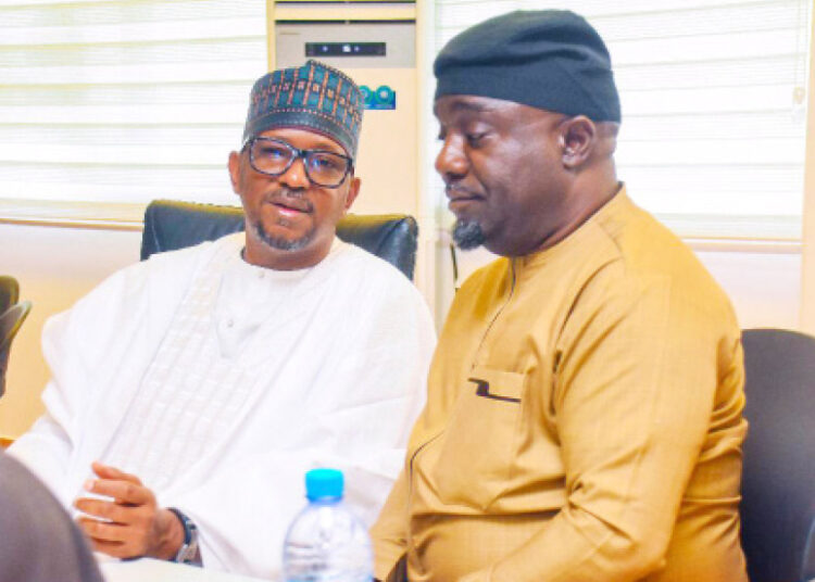 L-R: Chairman, National Sports Commission, Malam Shehu Dikko and director general, Bukola Olopade