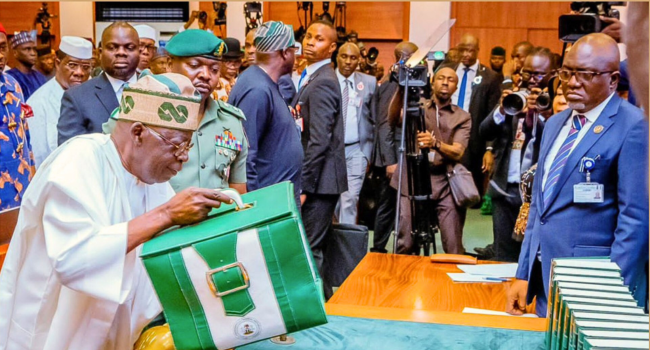 Expert Faults Proposed N4.06trn Infrastructure Budget For 2025 1 TINUBU PRESENTING BUDGET