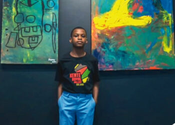 PICTORIAL: 15-yr-old Autistic Art Protégé Attempts Guinness World Record For Largest Art Canvas