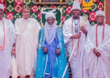 PICTORIAL: Ooni Of Ife Visits Ex-President Buhari, Daura Emir