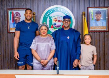 PICTORIAL: Gov Abiodun Hosts Anthony Joshua, Appoints Boxer Ogun Sports Ambassador