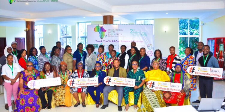 Delegates at the Tanzania Deal Room Activation with Mrs Chiedu, CEO Compass Global & Convener West Meets East Africa, Honorary Consul to Tanzania Hon. Toki Mabogunje President AWEP West Africa Madam Comfort Adjahoe Jennings and AWEP Chapter Presidents from Ghana, Nigeria, Sénégal and OWIT Ghana President.