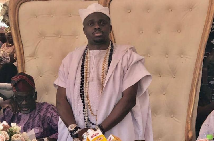 The new Oloro of Oro Kingdom, Oba Joel Titiloye during his coronation in Oro, Kwara State.